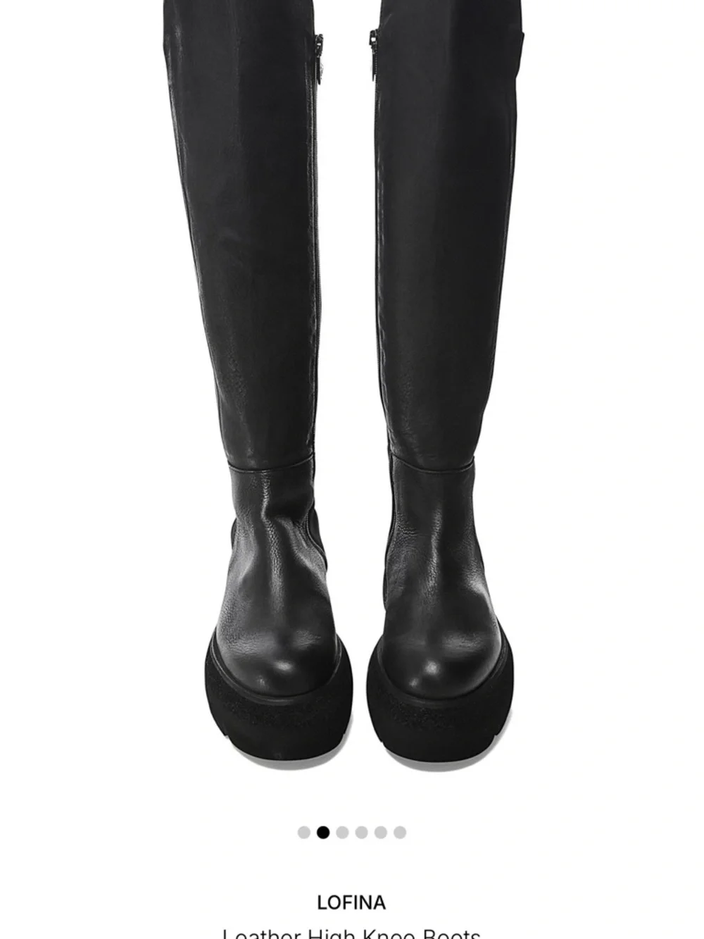 Minimalist Black Over-the-Knee Platform Boots